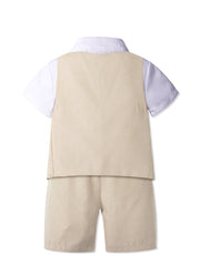 Summer Linen Vest & Shorts Suit: Breathable Toddler Dress Outfits